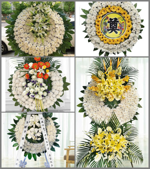 山西长治黎城县洪井乡鸽子交村花圈速递